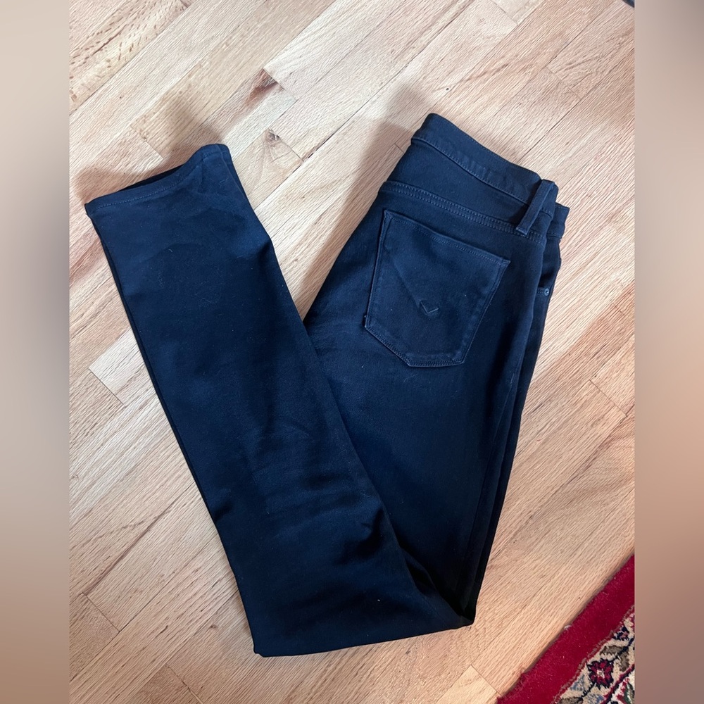 Hudson Nico Straight Leg Black Jean Size 28
